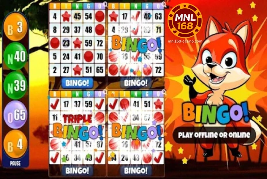 Inihahandog ng napakacute na animal na ito ang paglalaro sa Bingo online man o offline sa larawang.